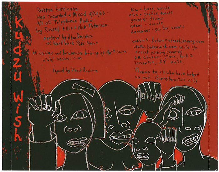 Kudzu Wish CD cover, 2003: image 01 from the original sesow.com press page