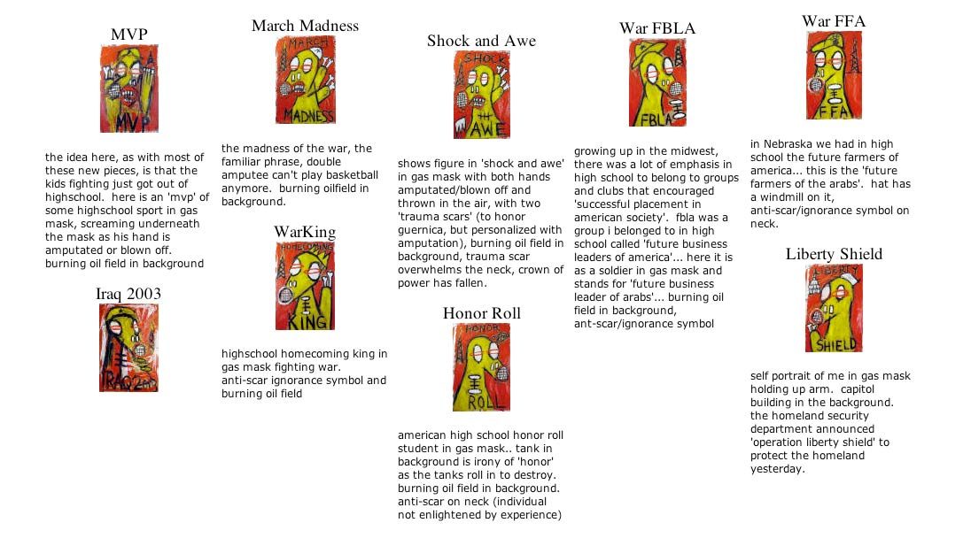 Sesow's War Paintings, 2003: image 03 from the original sesow.com press page