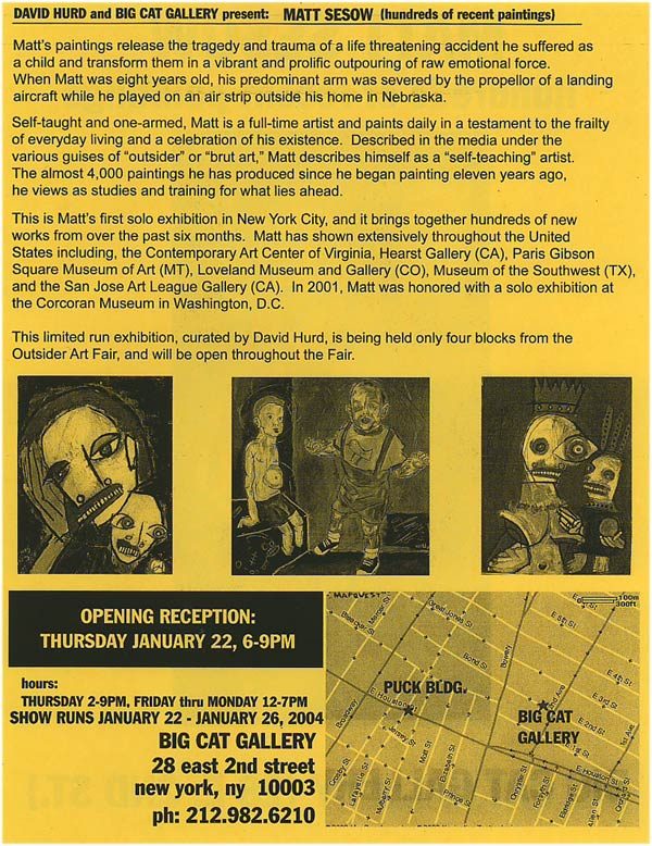 Solo Show, New York City, 2004: image 12 from the original sesow.com press page
