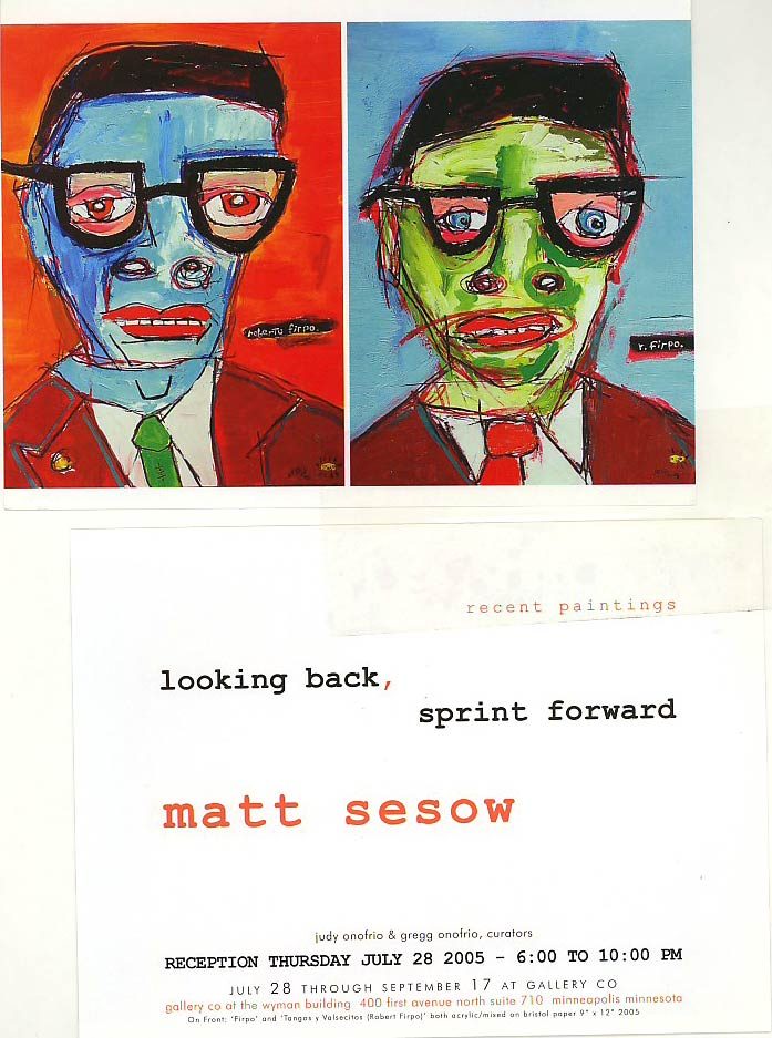Solo Show Minneapolis, MN (2005), from Matt Sesow's press archive