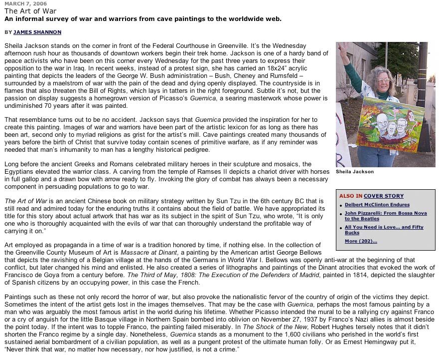Days of Action, Calls For Peace, 2006: image 07 from the original sesow.com press page