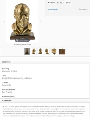 Bust of Charles Bukowski by Linda King, page 2