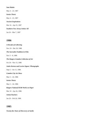 Exhibition Archive, page 16