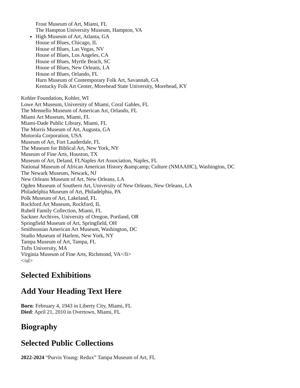 Purvis Young exhibition history (purvisyoung.com), page 4