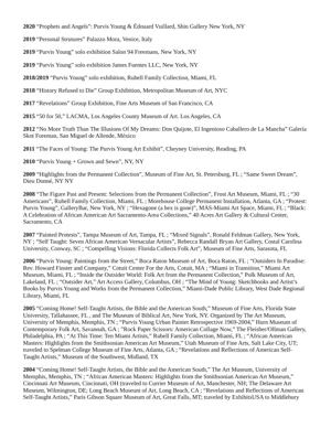 Purvis Young exhibition history (purvisyoung.com), page 5