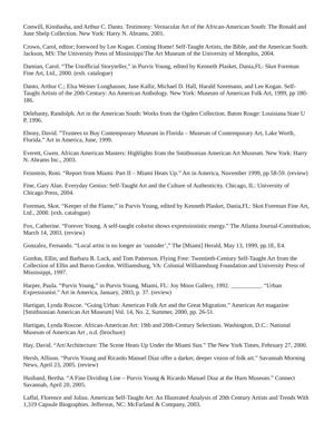 Purvis Young exhibition history (purvisyoung.com), page 9